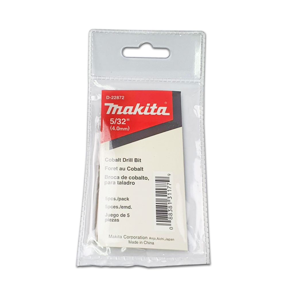 D-22872 ดอกเจาะเหล็ก HCo 5/32"x3-1/8"