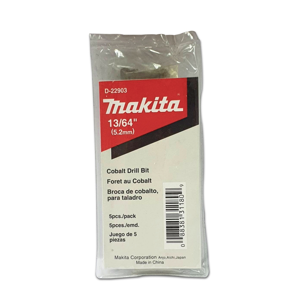 D-22903 ดอกเจาะเหล็ก HCo 13/64"x3-5/8"