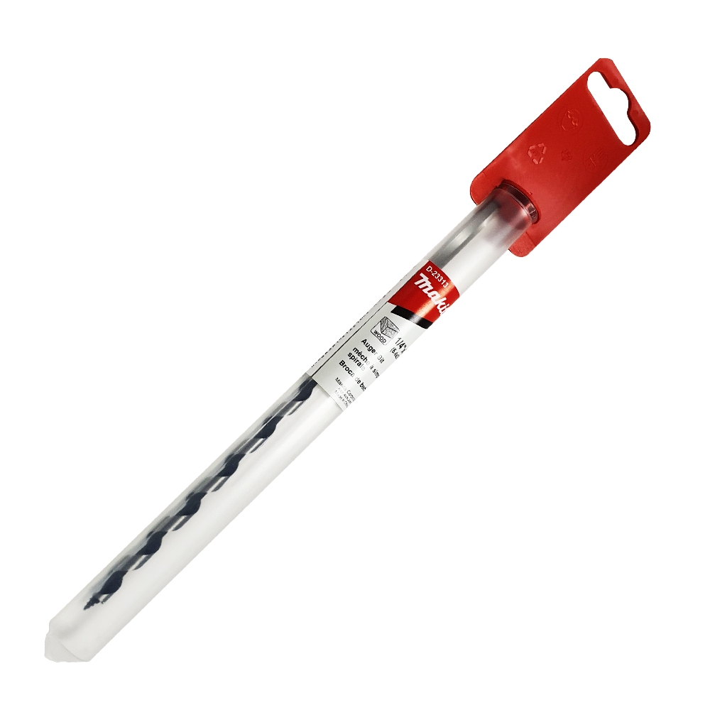 D-23313 ดอกเจาะไม้ Single Spur Auger 1/4"x8"x5-1/8" ก้านกลม