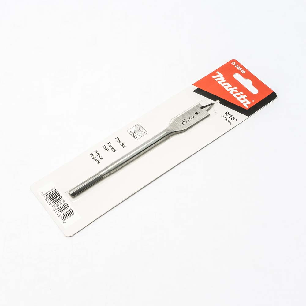 D-24549 ดอกเจาะไม้ใบพาย 9/16"x6" (14.3mm) ก้านกลม