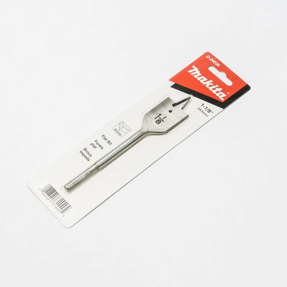 D-24636 ดอกเจาะไม้ใบพาย 1-1/8"x6-1/2" (28.6mm) ก้านกลม