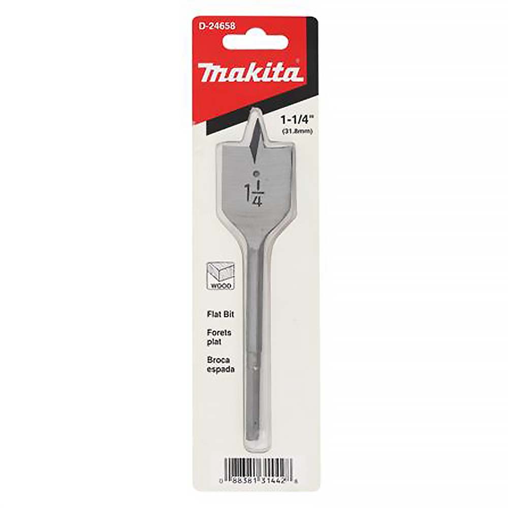 D-24658 ดอกเจาะไม้ใบพาย 1-1/4"x6-1/2" (31.8mm) ก้านกลม