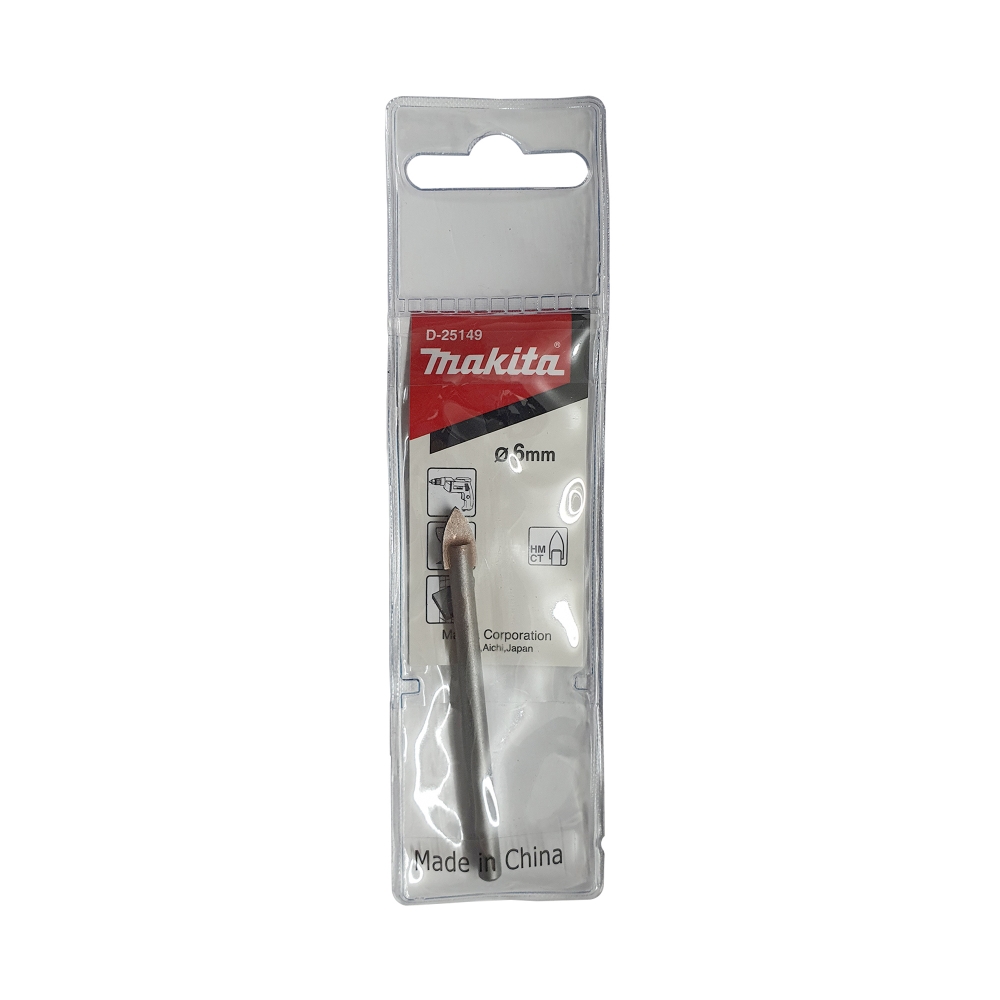 D-25149 ดอกเจาะกระจกก้านกลม 6x65 mm