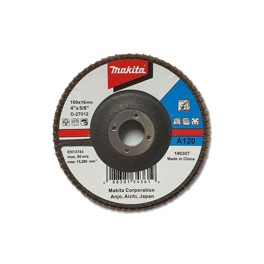 D-27012 4"xA120 กระดาษทรายซ้อนเฉียง Fiber Glass