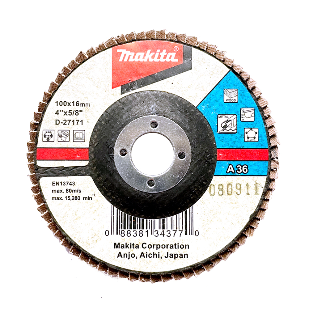 D-27171 4"xA36 กระดาษทรายซ้อนเรียบ Fiber Glass