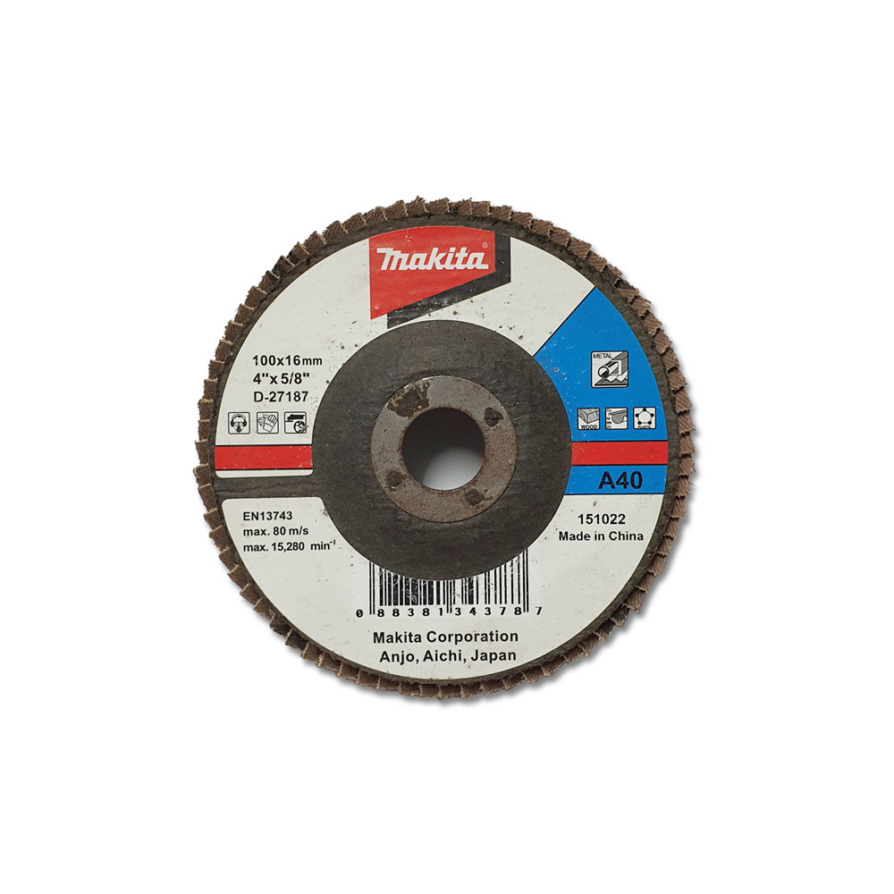 D-27187 4"xA40 กระดาษทรายซ้อนเรียบ Fiber Glass