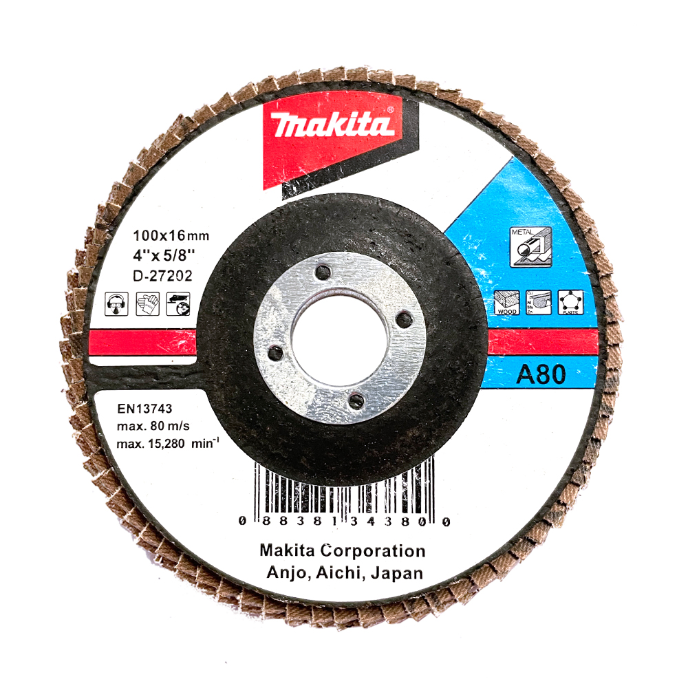 D-27202 4"xA80 กระดาษทรายซ้อนเรียบ Fiber Glass