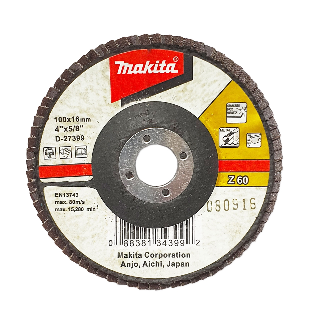 D-27399 4"xZ60 กระดาษทรายซ้อนเฉียง Fiber Glass