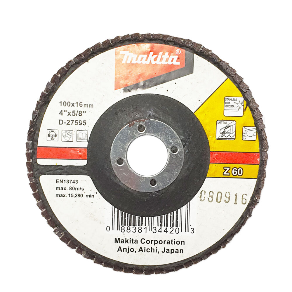 D-27595 4"xZ60 กระดาษทรายซ้อนเรียบ Fiber Glass