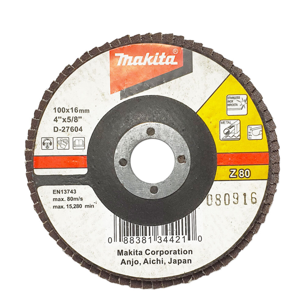 D-27604 4"xZ80 กระดาษทรายซ้อนเรียบ Fiber Glass