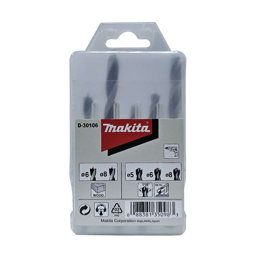 D-30106 HSS Metal Drill Bit 5,6,8 Wood 6,8