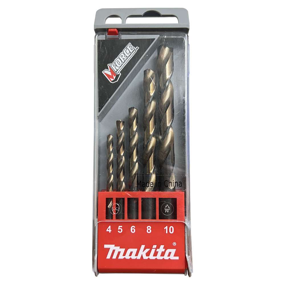 D-30508 ชุดดอกเจาะเหล็ก M-Force HSS 4-10mm (5ดอก)