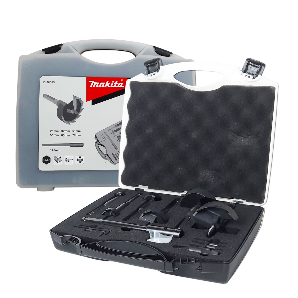 D-36005 ชุดดอกคว้านไม้เร็ว Self Feed 7 ดอกชุด