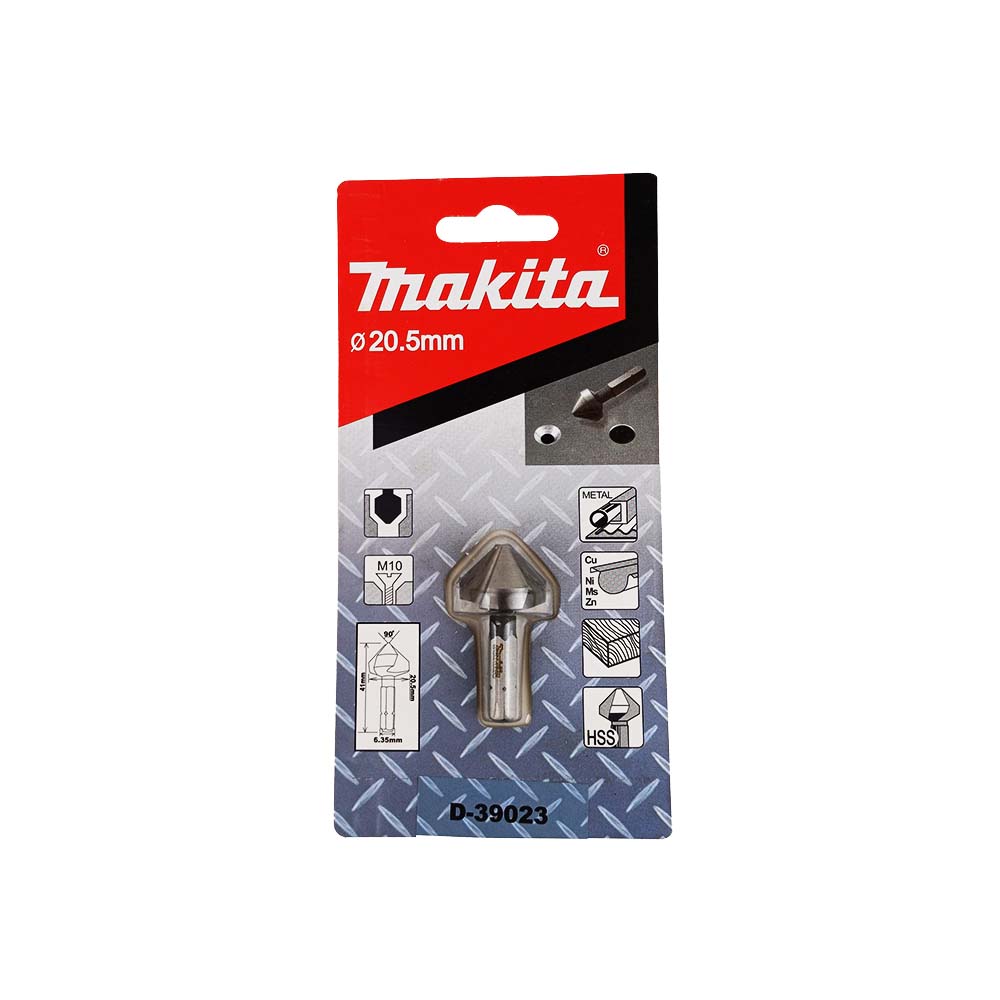 D-39023 ดอก Countersink 20.5x41mm 3 คม 90 องศา (M10) Hex-C