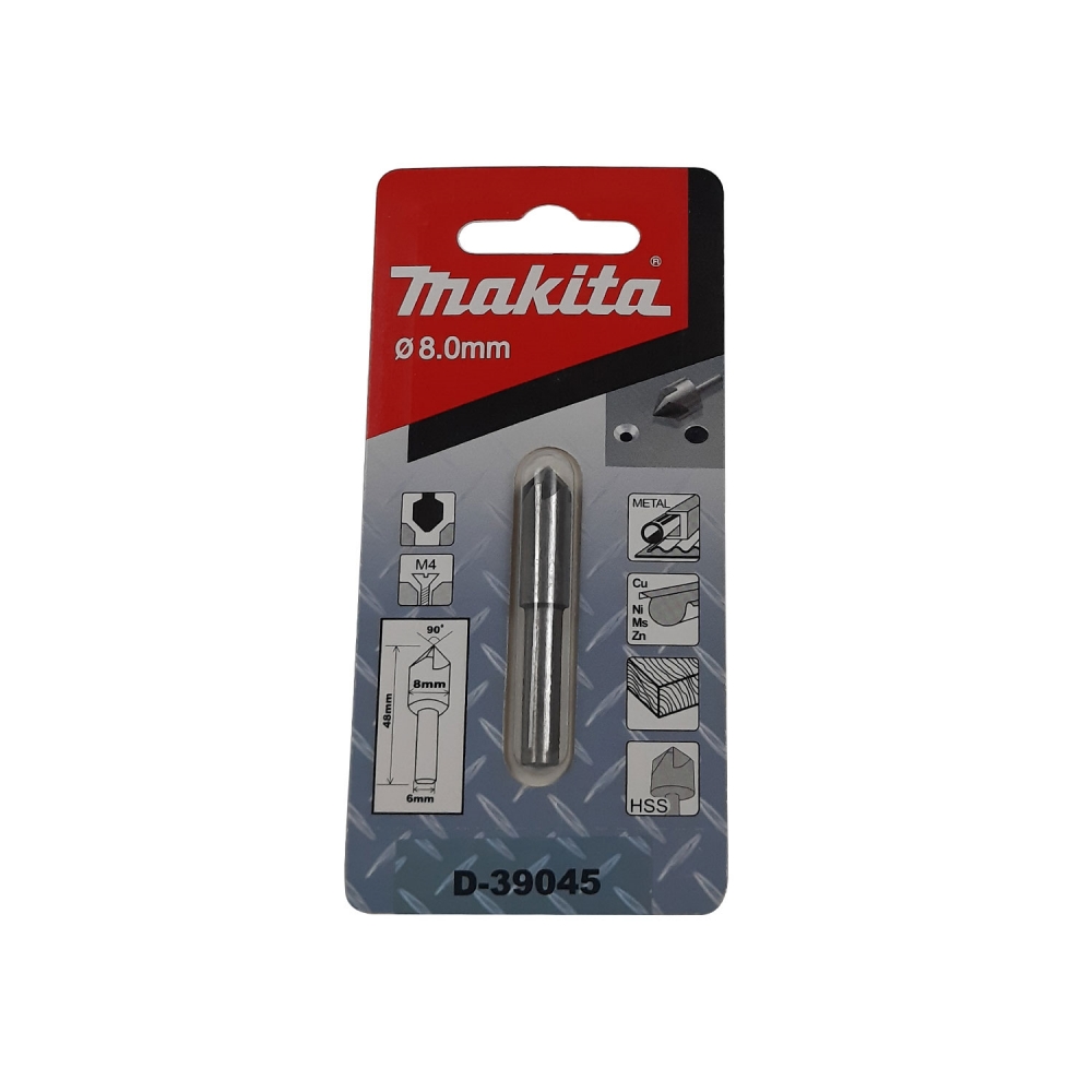 D-39045 ดอก Countersink 8x48mm 5 คม 90 องศา (M4)
