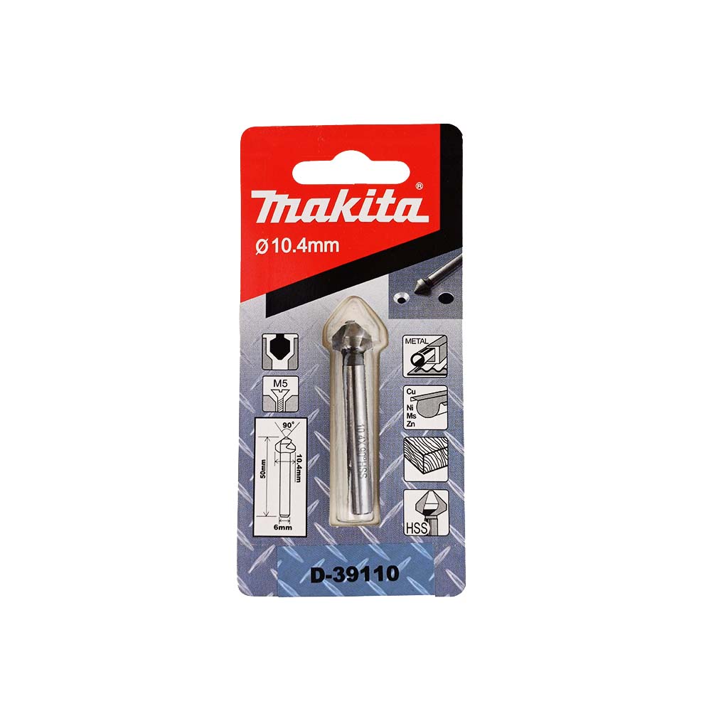 D-39110 ดอก Countersink 10.4x50mm 3 คม 90 องศา (M5)