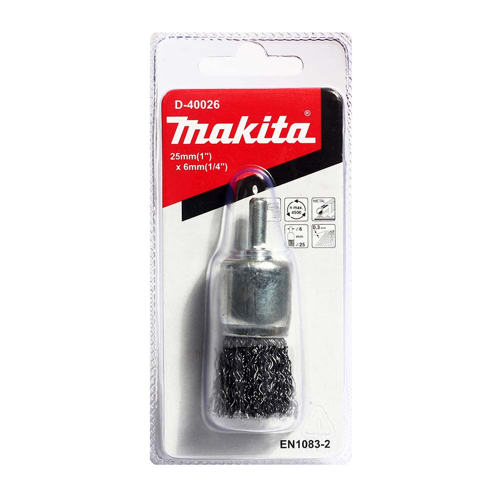 D-40026 แปรงพู่ลวด 25mm(1") x 6mm(1/4")