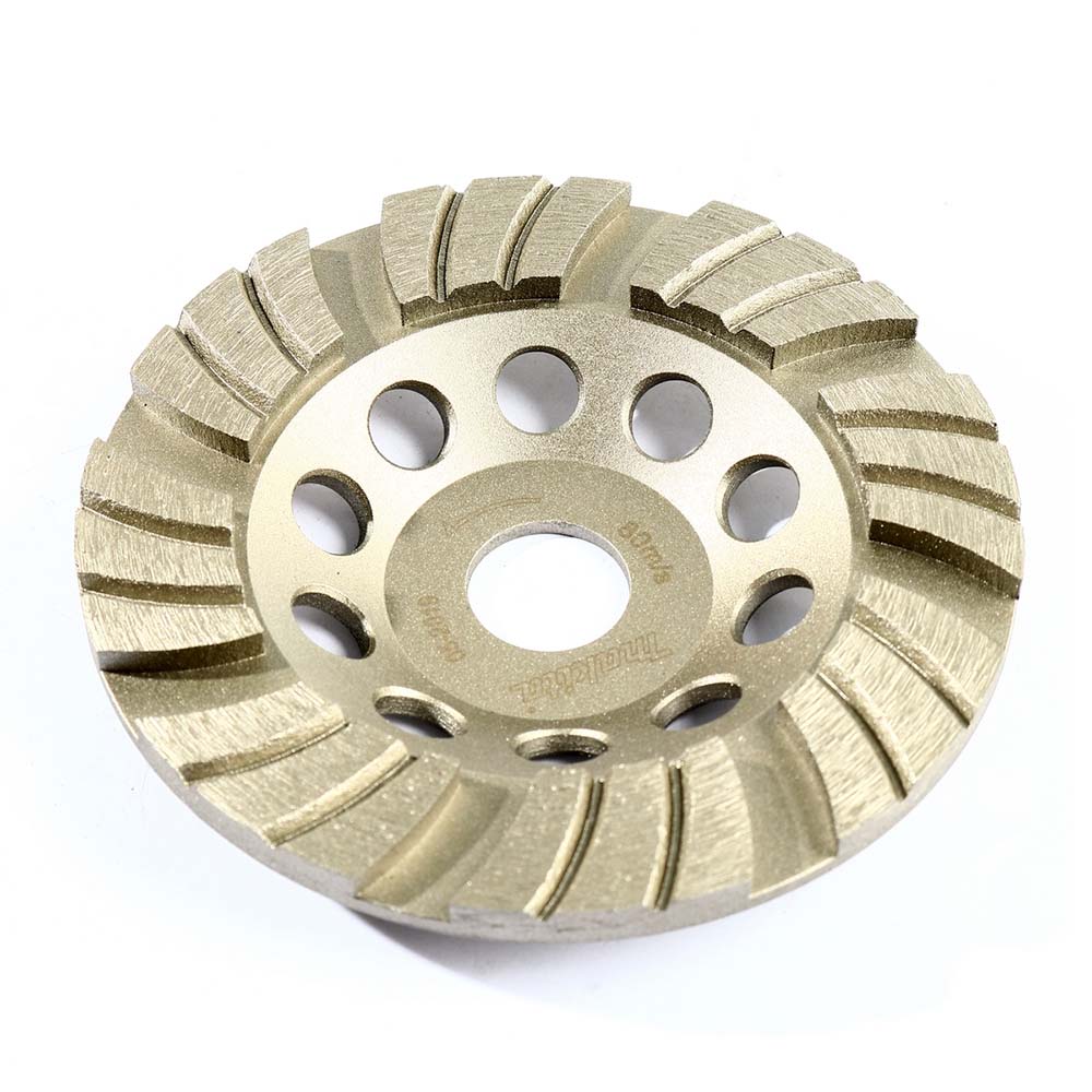 D-66721 ใบเพชรถ้วย แบบTurbo Type ขัดงานละเอียด ขนาด 5นิ้ว 125x15x4.5x22.23x-มิลลิเมตร (สีเงิน)