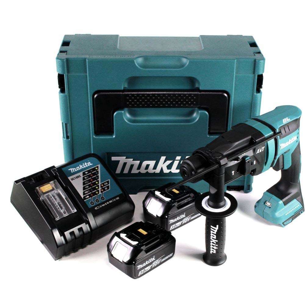 DHR182RFJ สว่านโรตารี่ไร้สาย 3 ระบบ 11/16" (18 มม.) SDS-Plus BL,AWS,XPT,AVT (LXT Li-ion-18V)