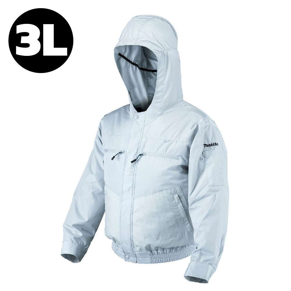 FJ203DZ3L เสื้อแจ็คเก็ตพัดลม+ฮูด  12V  Size 3L