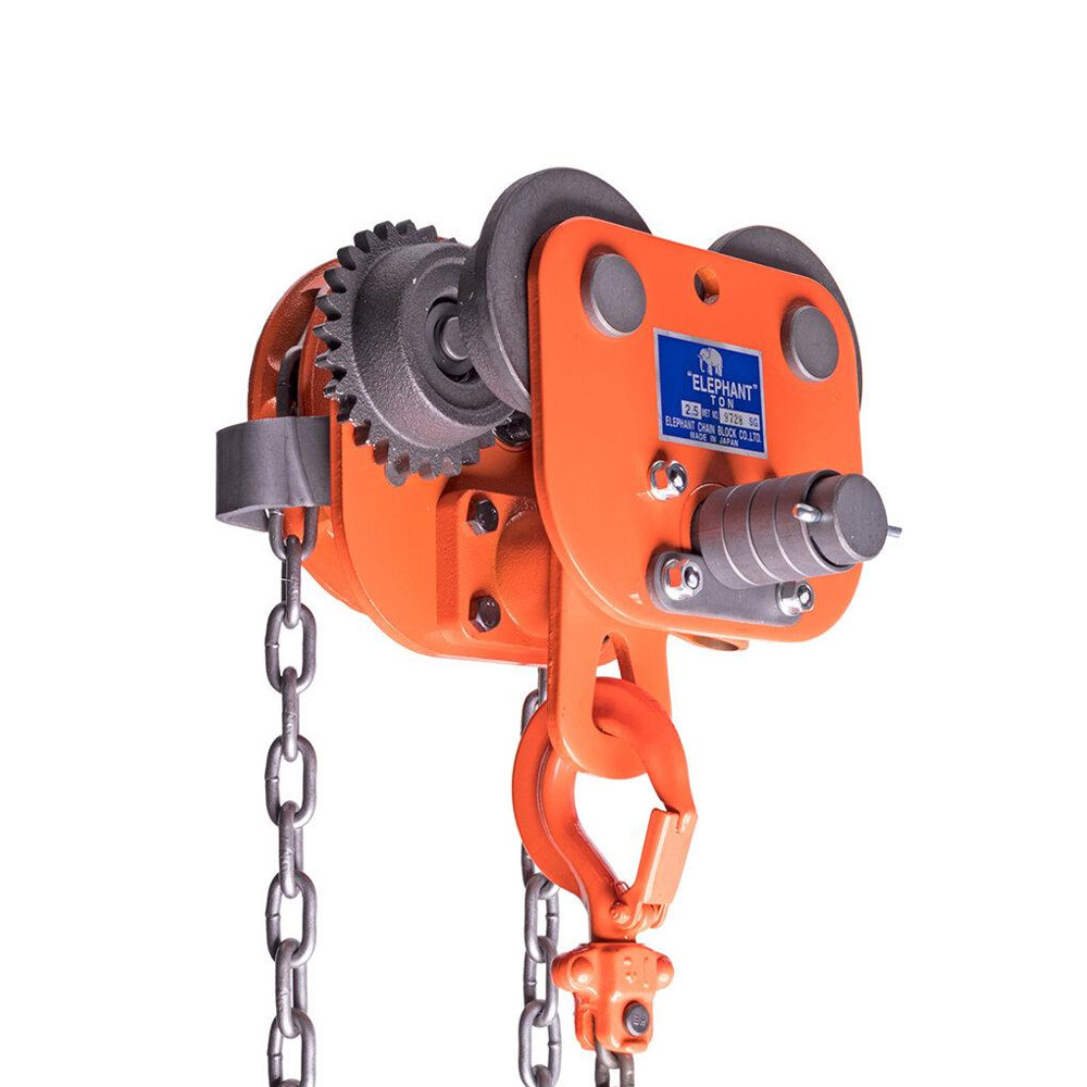 G-3.1  รอกวิ่ง 3.1 ตัน   ความยาวโซ่ 3 ม.  (แบบมีเกียร์)