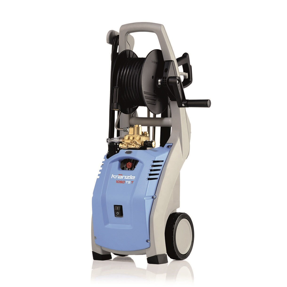 K 1050 TS T DK  ปั๊มอัดฉีด K 130 บาร์ 2,800รอบ 220โวลท์ ระบบ Total Stop ล้อเก็บสายอัดฉีด หัวฉีดน้ำวน