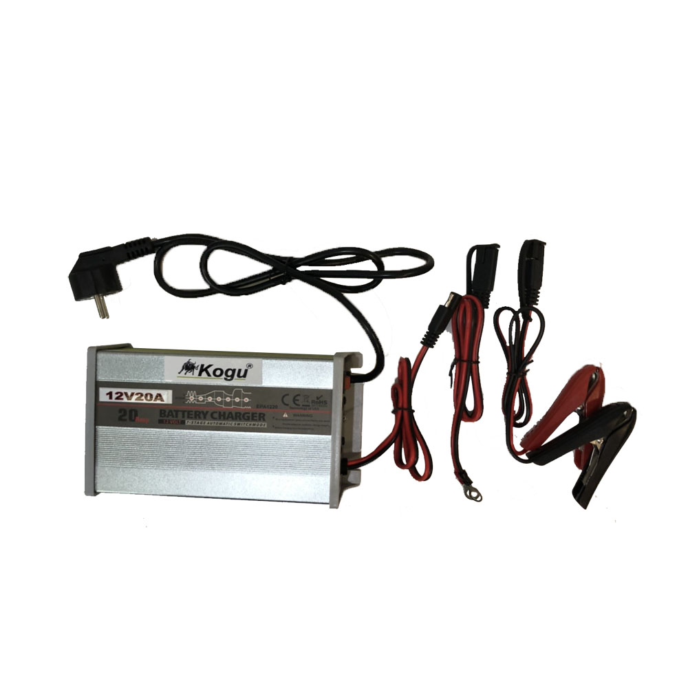 KOGU-12V-20A  เครื่องชาร์จแบตเตอรี่อัตโนมัติ KOGU ระบบอินเวอร์เตอร์ 12 โวลต์ 20 แอมป์