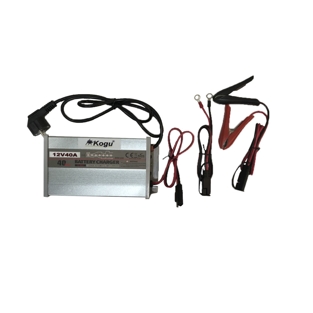 KOGU-12V-40A  เครื่องชาร์จแบตเตอรี่อัตโนมัติ KOGU ระบบอินเวอร์เตอร์ 12 โวลต์ 40 แอมป์