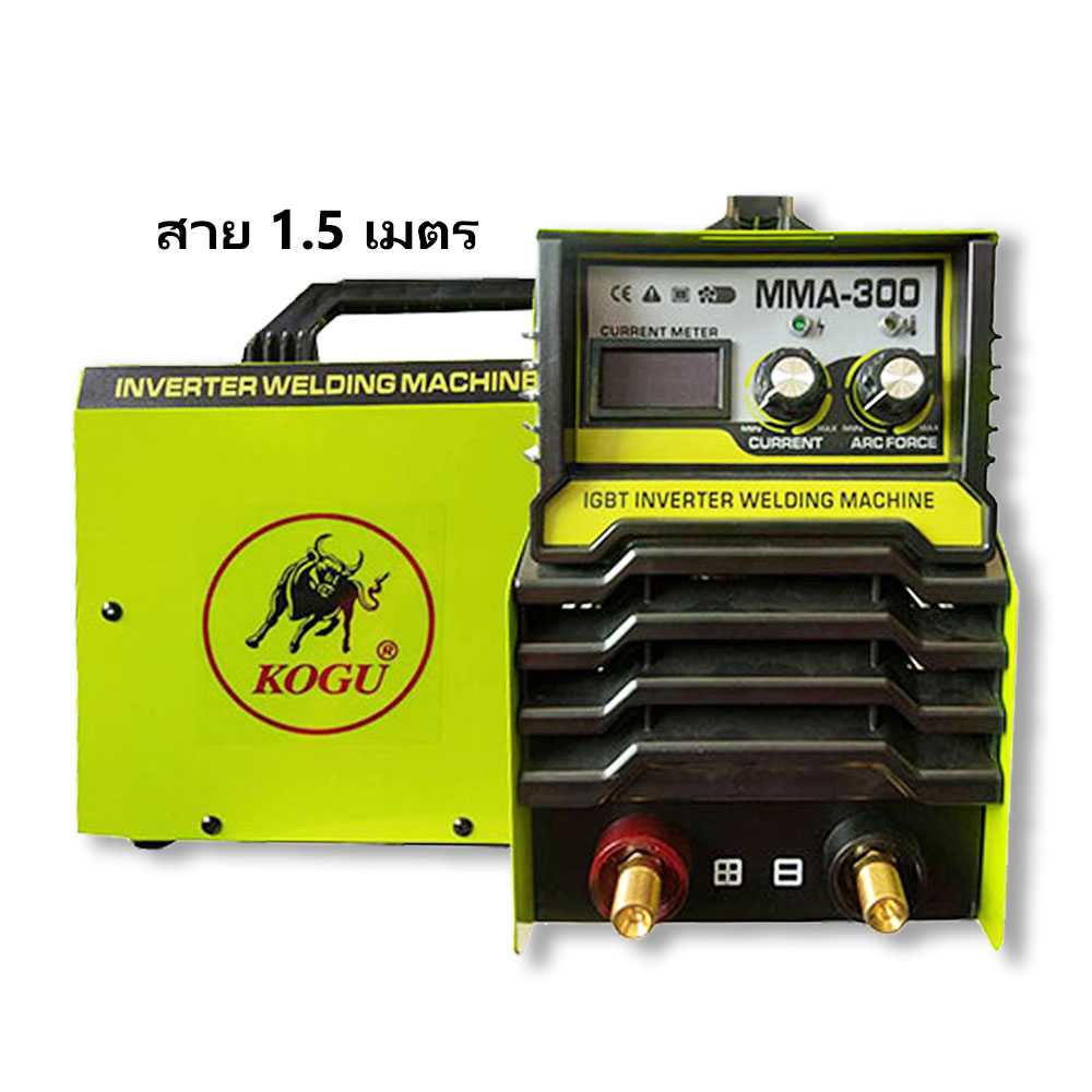 MMA300A  เครื่องเชื่อม KOGU ระบบ DC Inverter (แบบ IGBT) (1PCB) สาย 1.5 เมตร
