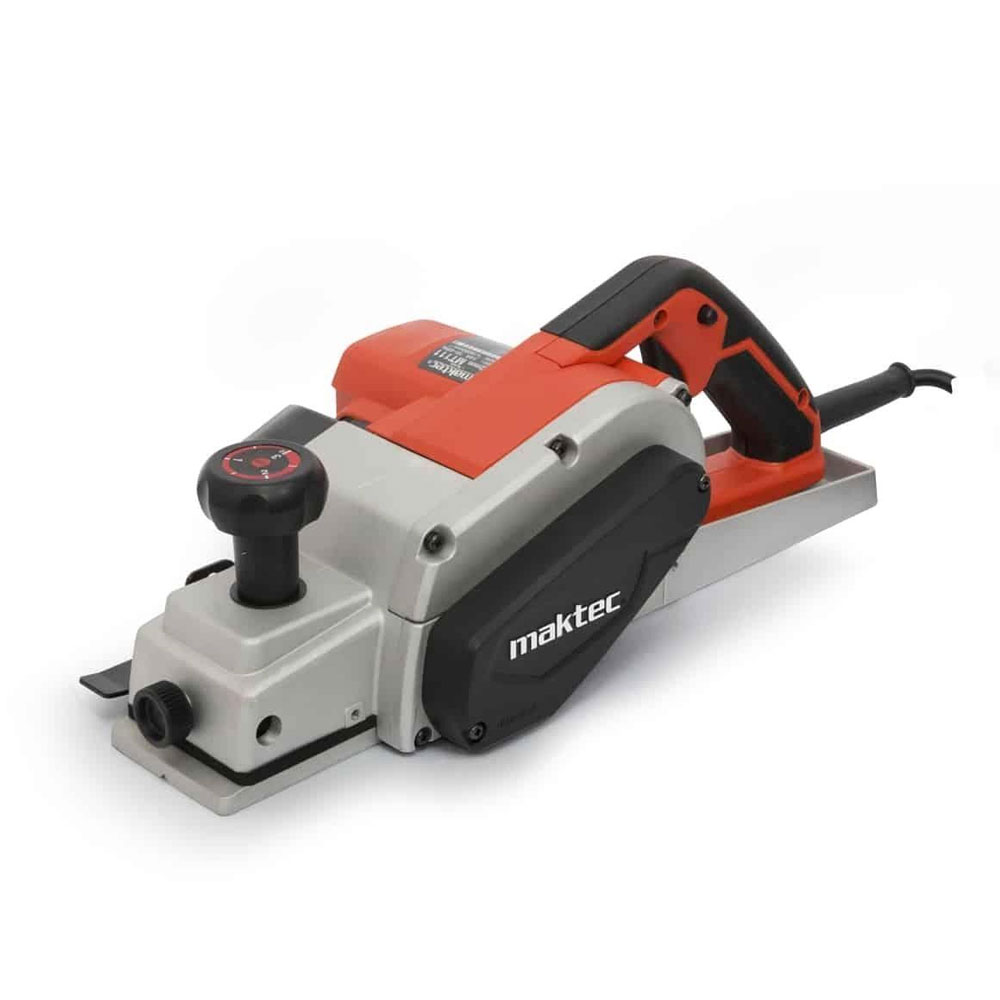 MT111KX1 กบไฟฟ้า ขนาด 3-1/4" (82มิล) 750วัตต์ ความเร็วรอบตัวเปล่า 18,000 รอบ/นาที กินเนื้อไม้ลึก 1/8" (3มิล) พร้อมใบมีดไสไม้+ชุดยึดตลับใบมีด+ชุดวัดใบมีด+ประแจบ๊อกซ์+ไม้บรรทัดแสดงระยะ