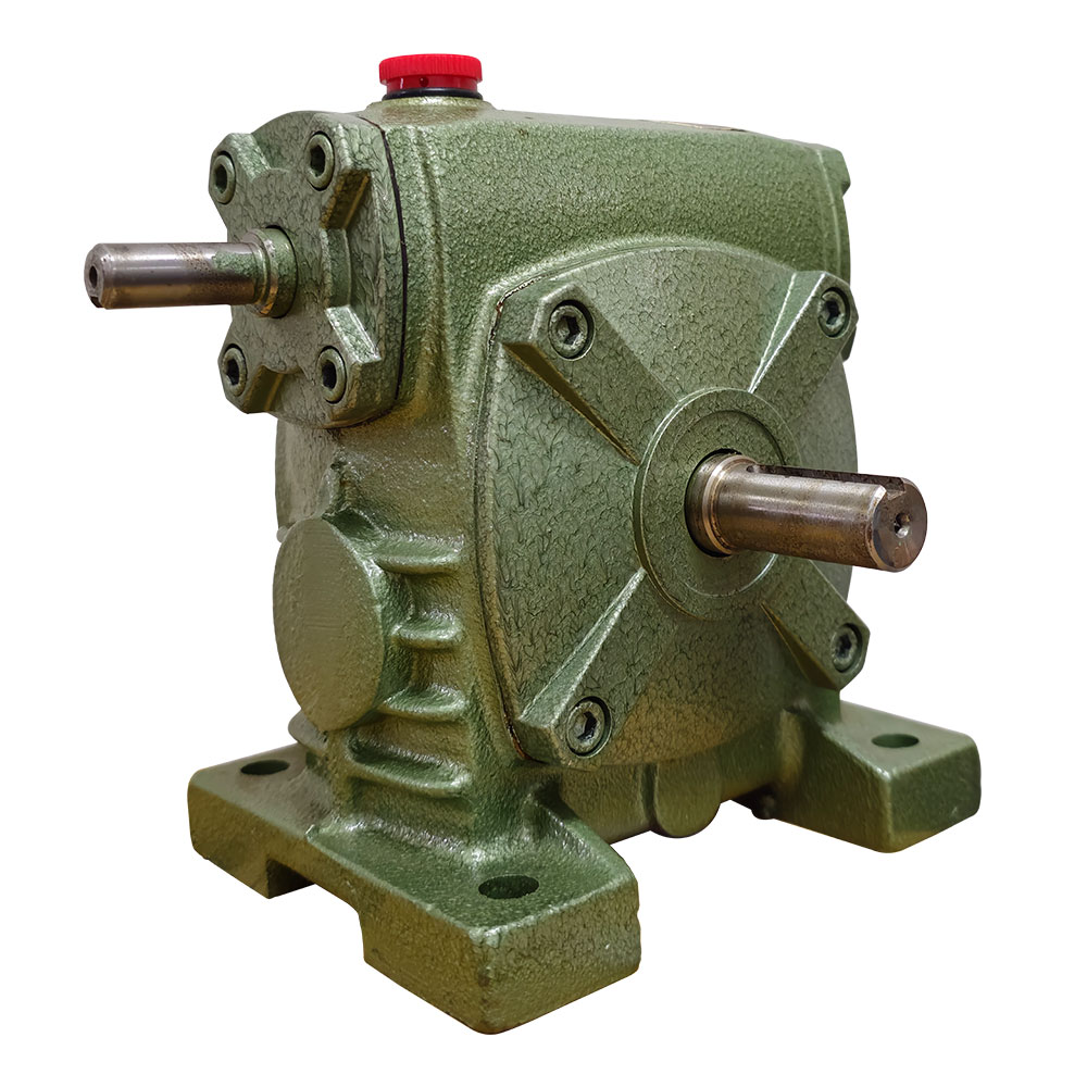 PR-12 เกียร์ทดรอบ 1/2 แรงม้า เพลาเข้า 12 มม. เพลาออก 17 มม. อัตราทด 1:10