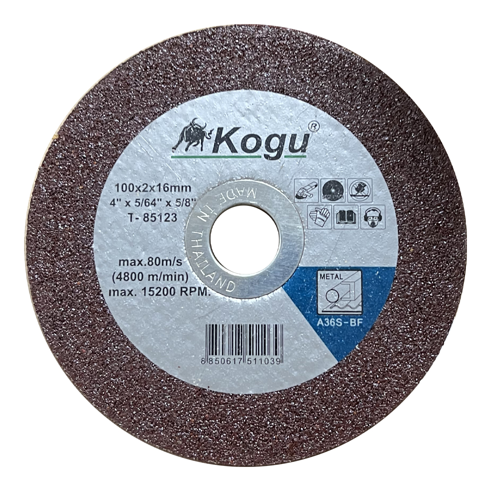 ใบตัดเหล็ก KOGU T-85123 100x2x16 (ญ.400/ล.25) .1103 9