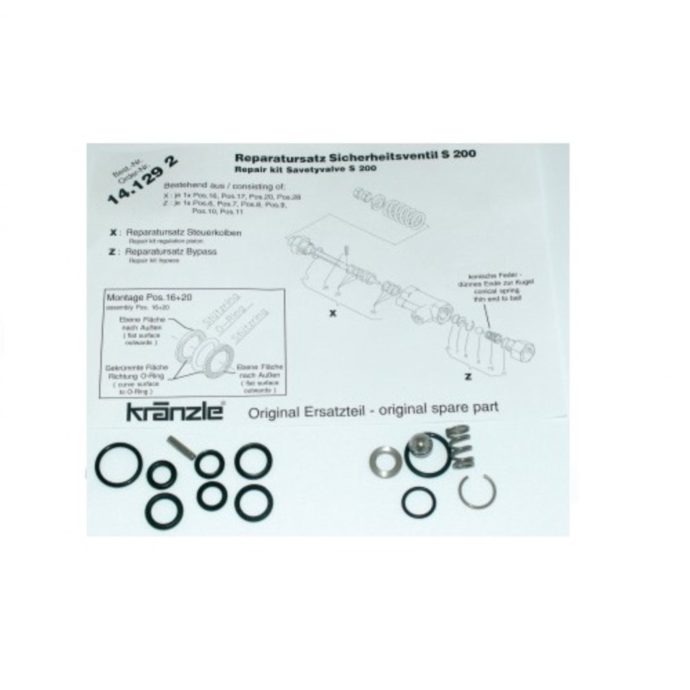 141292 Repair kit for S250 S200 (X Z)